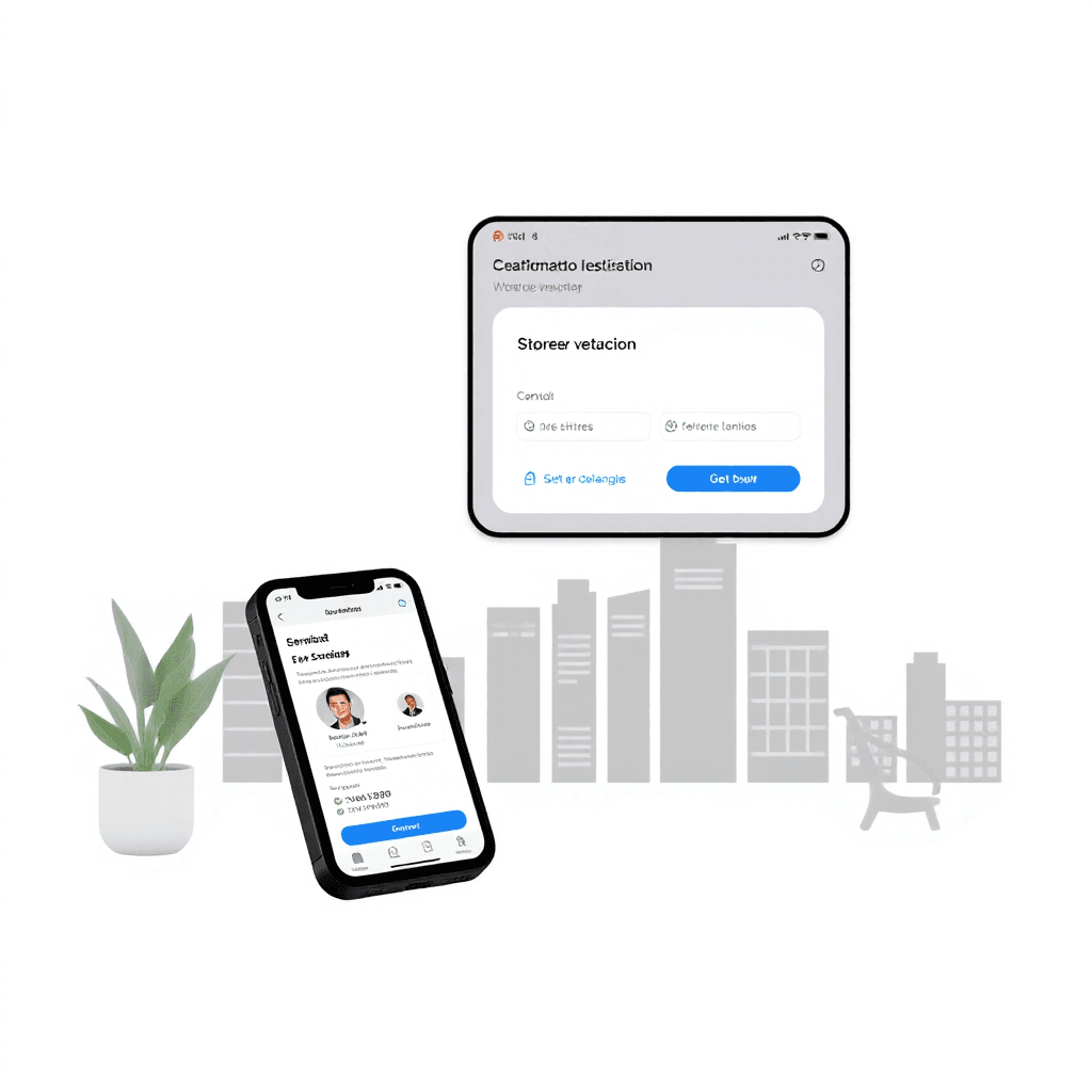 Es una empresa ficticia, cuya función es conectar a profesionales verificados con clientes a través de una aplicación web, la plataforma cuenta con un sistema de suscripciones, mensajería, valoraciones, centro de noticias y soporte para los usuarios, permitiendo así gestionar la oferta y demanda de servicios. Hacela basada en una pagina web y que sea con fotorealismo