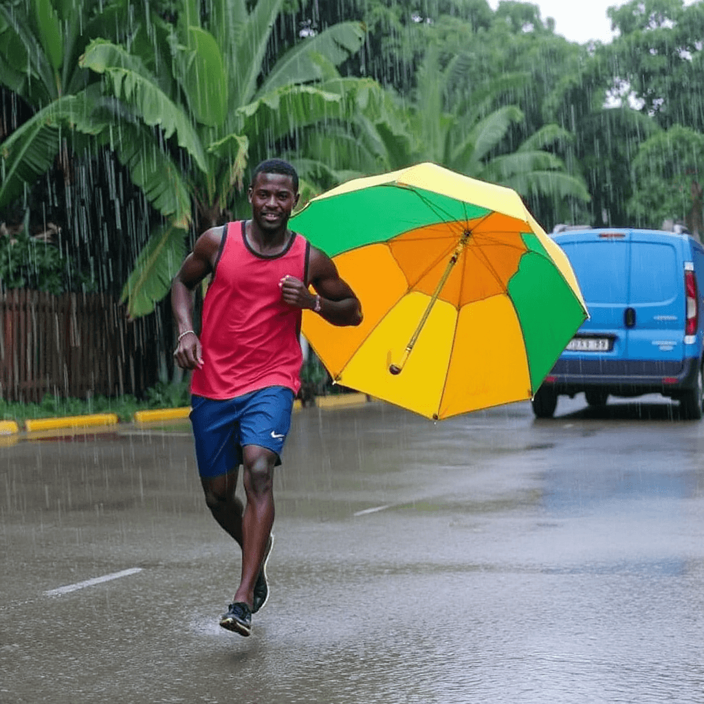✍️ Script (20–25 seconds)
Hook (0–2 sec):
“Only Jamaicans will understand this 😭”
Scene 1 (2–8 sec):
“When rain start fall right after you wash clothes…”
Scene 2 (8–15 sec):
“You run outside like you in Olympics 🏃♂️”
Scene 3 (15–20 sec):
“Clothes still get soak anyway 😭”
Ending (loop):
“And then the sun come out like nothing happen ☀️”
👉 Loops perfectly back to the start.
make a video