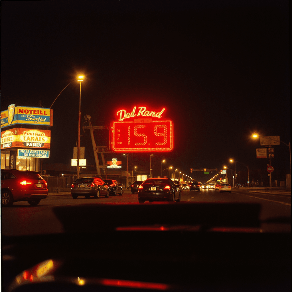 night drive retro vintage